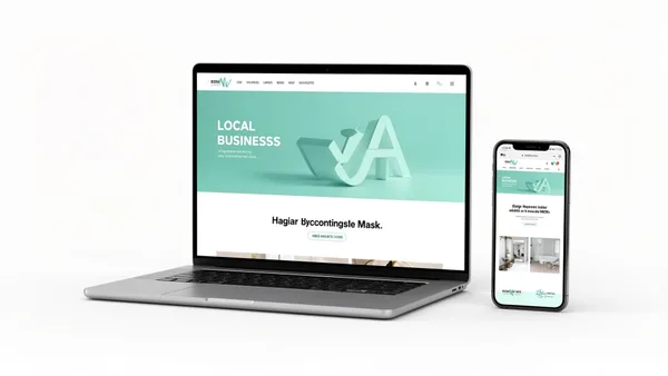 Nowoczesna strona internetowa dla lokalnej firmy — mockup projektu