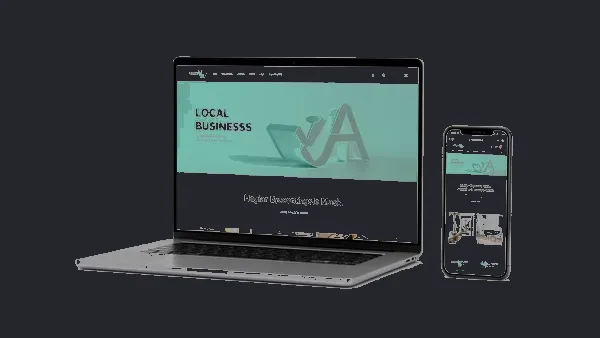 Nowoczesna strona internetowa dla lokalnej firmy — mockup projektu